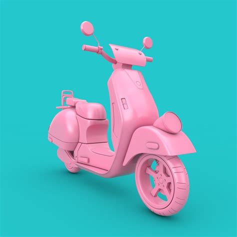 Premium Photo | Pink classic vintage retro or electric scooter duotone ...