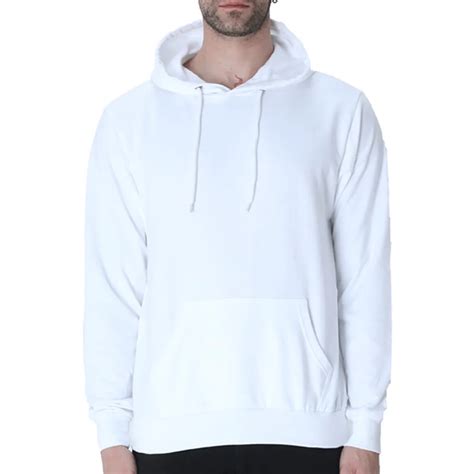 White Men's Hoodie | Hooded Sweatshirt | Regular Fit - Online Shopping ...