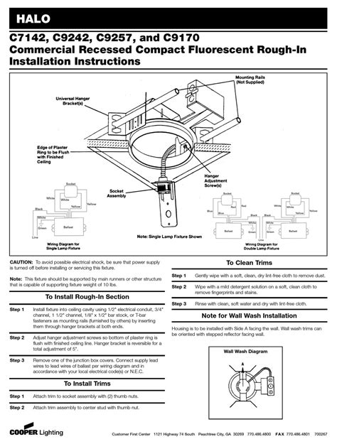 COOPER LIGHTING HALO SERIES INSTALLATION INSTRUCTIONS Pdf Download | ManualsLib