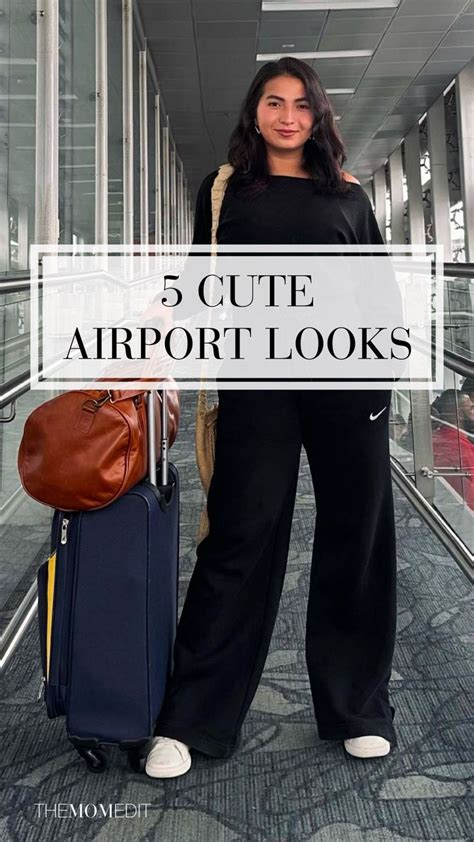 Airport Style: 5 Outfit Ideas | Airport outfit, Travel attire, Cute ...