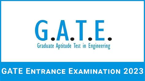 GATE EXAM 2023 Exam in India - Answer Key, Question Paper, Admit Card ...