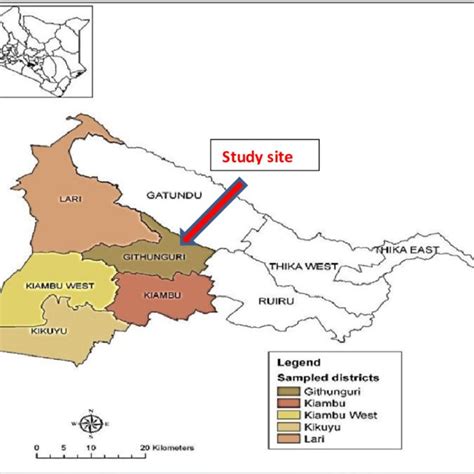 Map of Kiambu County [19] | Download Scientific Diagram