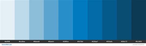 Blue Color Palette for Website Graphics and UI Design