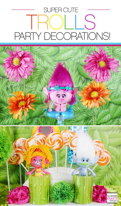 TREND ALERT - Host a Trolls Party with these Trolls Party Ideas! - Soiree Event Design