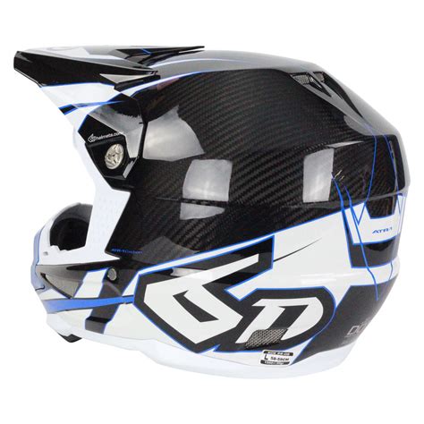 6D Helmets NEW Mx ATR-1 Electric Blue Carbon Fiber ODS Motocross Helmet 659061830578 | eBay