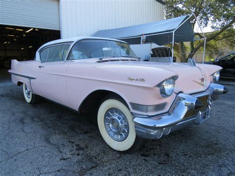 1957 Pink Cadillac Coupe DeVille Series 62. for sale: photos, technical specifications, description