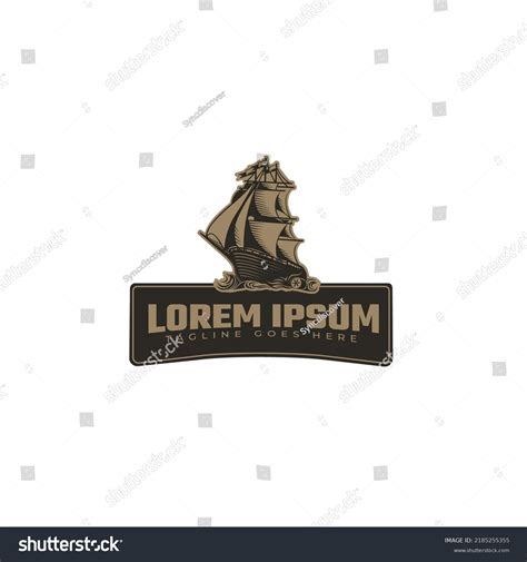 Pirate Ship Logo Design Vector Template Stock Vector (Royalty Free) 2185255355 | Shutterstock