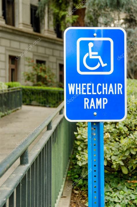 Wheelchair ramp sign — Stock Photo © danyk #10637432