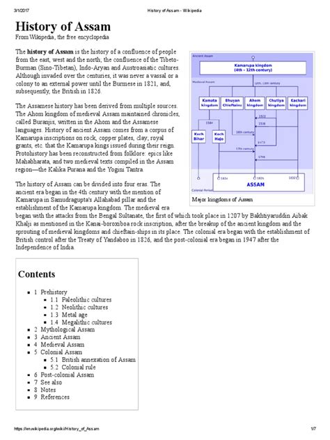 History of Assam - Wikipedia | PDF | South Asia