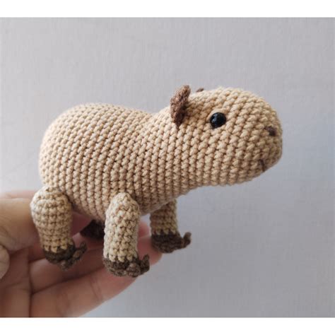 Crochet capybara pattern, capybara amigurumi, baby capybara | Inspire Uplift