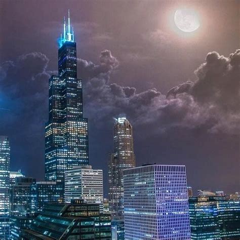 Sears Tower At Night