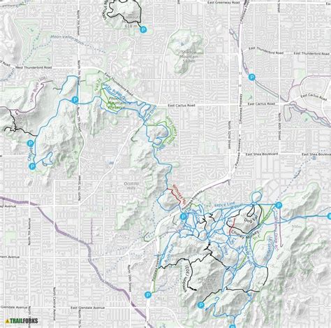 Phoenix Mountain Preserve Map – Map Of The World