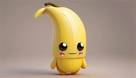 Premium Photo | A banana with a face and a smiley face