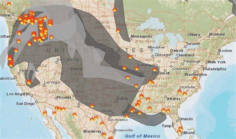 Smoke map and Red Flag Warnings, August 24, 2015 - Wildfire Today