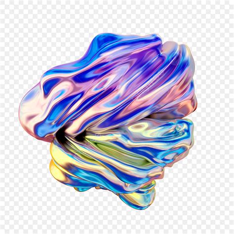 Three Dimensional 3d Transparent PNG, Colorful Gradient Three ...