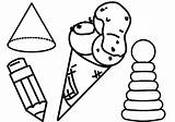 Online coloring Pages Coloring Page Cone Figure Download Print  sketch template