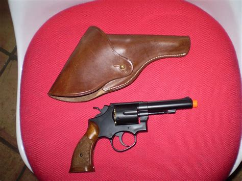 Indiana Jones replica holster and pistol costume prop Airsoft Smith ...