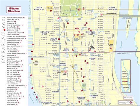 Printable Map Of Midtown Manhattan Streets