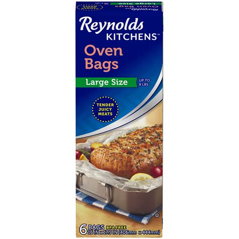 Reynolds Kitchens Large Oven Bags, 16x17.5 Inch, 6 Count - Walmart.com