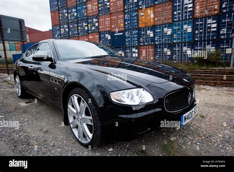 MASERATI QUATTROPORTE SPORT GT BLACK 2008 Stock Photo - Alamy