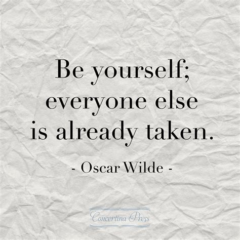 Be Yourself Oscar Wilde Quotes. QuotesGram