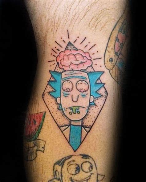 Rick And Morty Tattoo Outline / If You Have Ghosts You Have Everything Available Rick And Morty ...