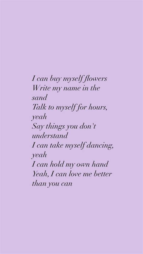 Miley Cyrus - Flowers Lyrics Printable