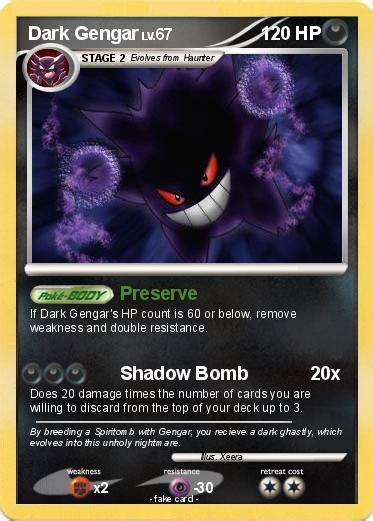 Pokémon Dark Gengar 32 32 - Preserve - My Pokemon Card