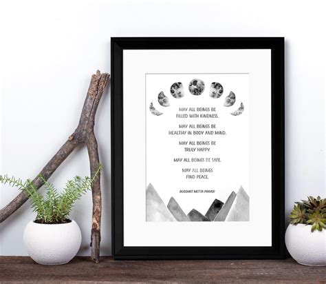 Framed Buddhist Prayer Print multiple Sizes Available Gift - Etsy