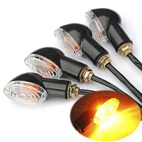 1pc Motorcycle LED Turn Signals Lights Blinker Indicators Lights Flasher Amber Lamps Lights Turn ...