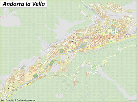 Andorra la Vella Map | Andorra | Detailed Maps of Andorra la Vella