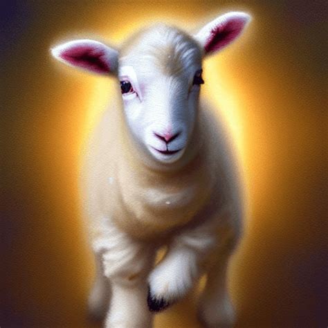 Jesus Christ with Baby Lamb · Creative Fabrica