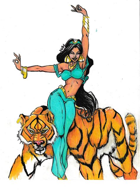 Princess Jasmine And Raja by JacobCaleb on DeviantArt