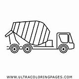 Mixer Truck Coloring Pages For Kids  Free sketch template