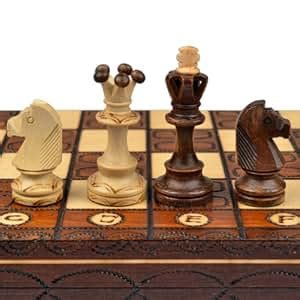 Schach Schachspiel: Junior European International - Schachfiguren & Schachbrett aus Holz ...