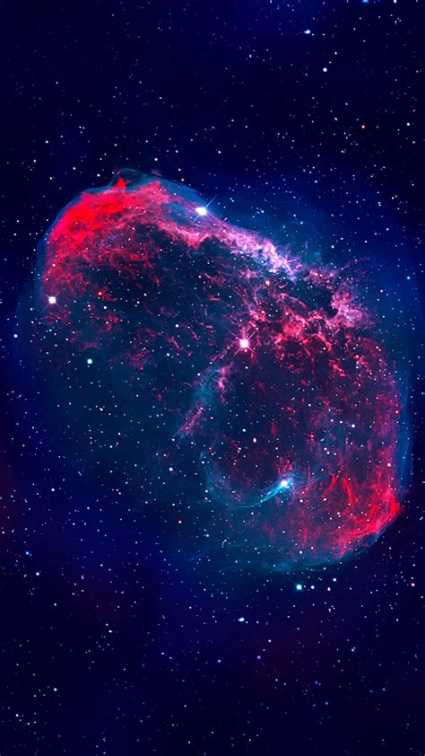 Download wallpaper: The Crescent nebula 1080x1920