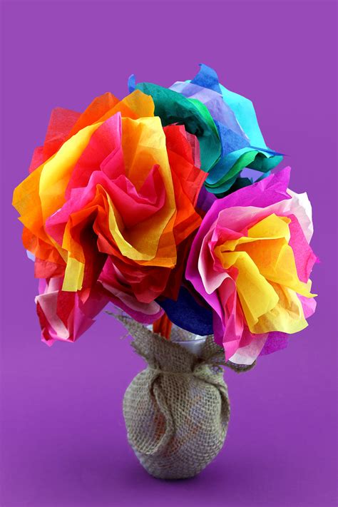 Dora Mother's Day Tissue Paper Flower Craft | Nickelodeon Parents