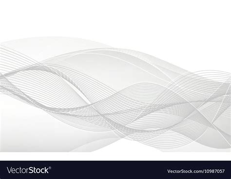 Abstract white waves Royalty Free Vector Image