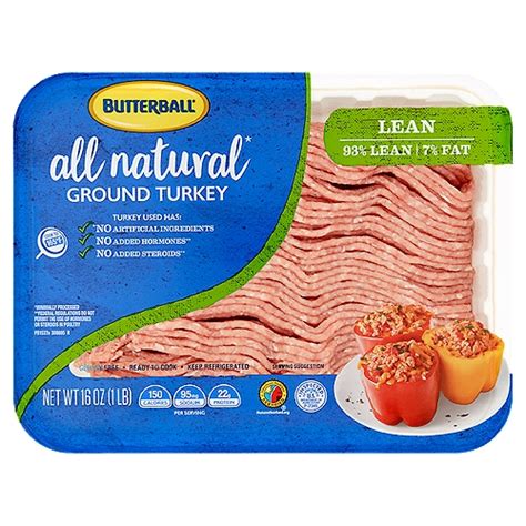 Butterball All Natural Lean Ground Turkey, 16 oz