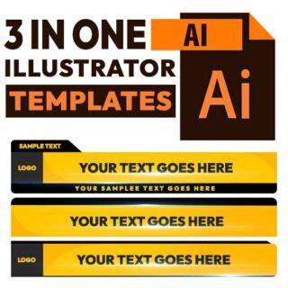 Download Lower Third Vectors Free Illustrator Template - MTC TUTORIALS
