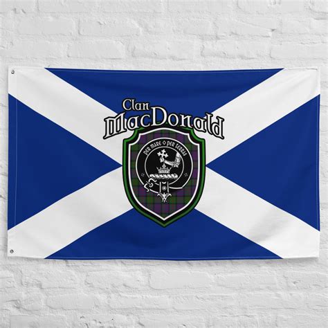 Buy Clan Macdonald Scottish Family Crest, Scotland Flag Scottish Gifts for the Home Scottish ...