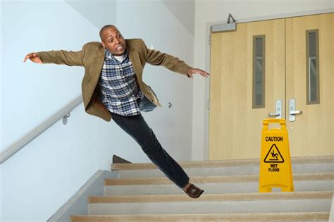 Old Man Falling Down Stairs