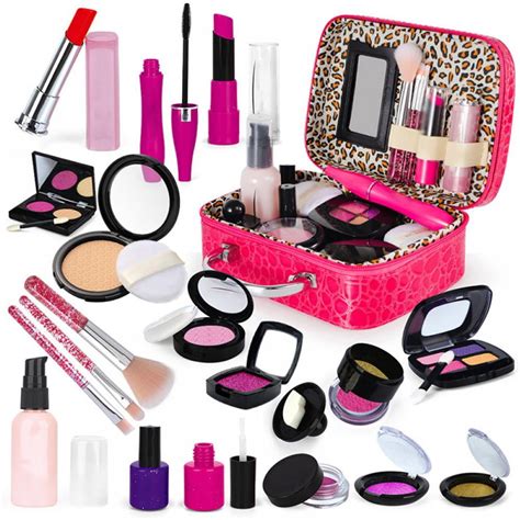 BESLY 21Pieces Child Girls Makeup Set Toys Real Makeup Kit Toys for ...