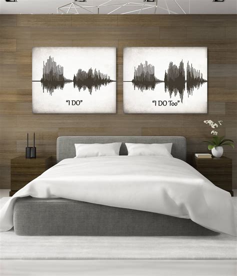 Sound Wave Art, Personalized Voice Art, I DO Voice Wave Canvas, Custom ...