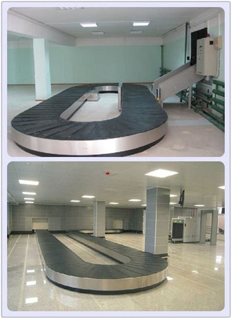 Baggage reclaim carousel. flat carousel. flat plate carousel. plane ...