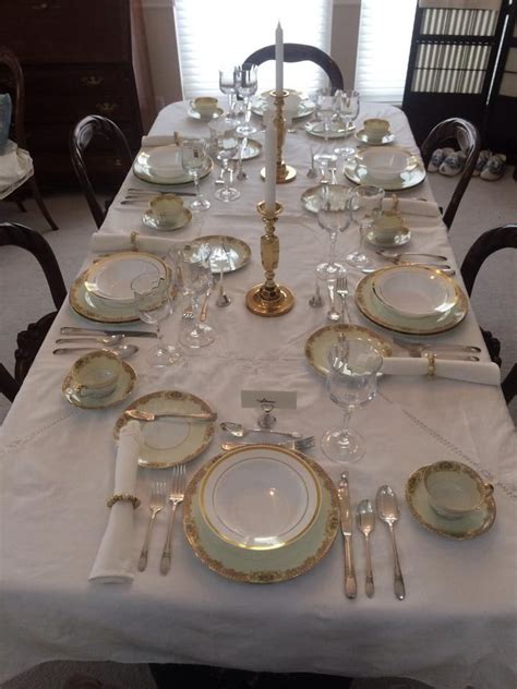 Formal Table Setting | Formal table setting, Formal dining room table, Dining room table decor