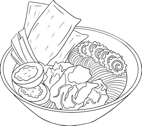 Premium Vector | Ramen. Vector hand drawn fast food Illustration ...