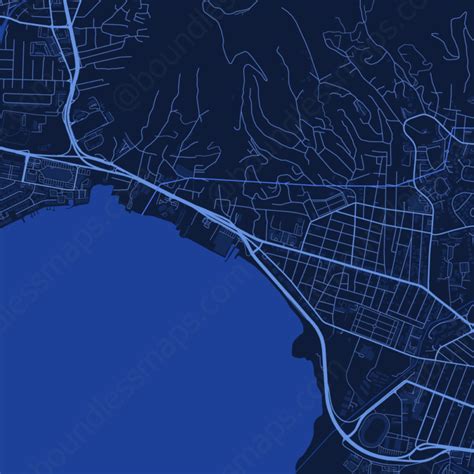 Trinidad - Dark Blue Vector Map | Boundless Maps