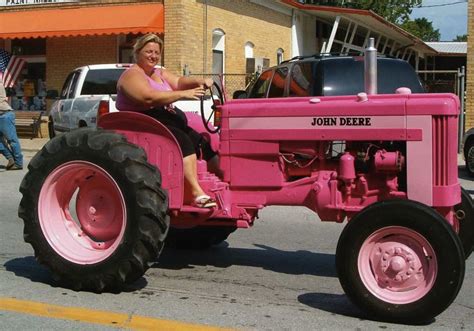 Friday Fun: Pink John Deere Tractor Photos!