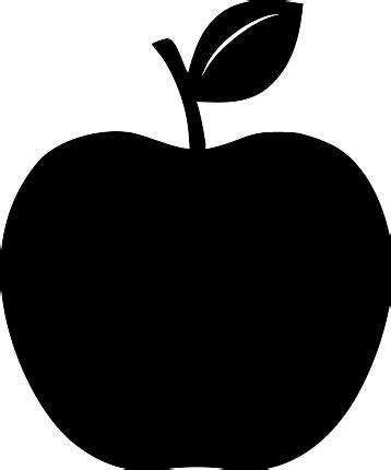 Free apple silhouette svg